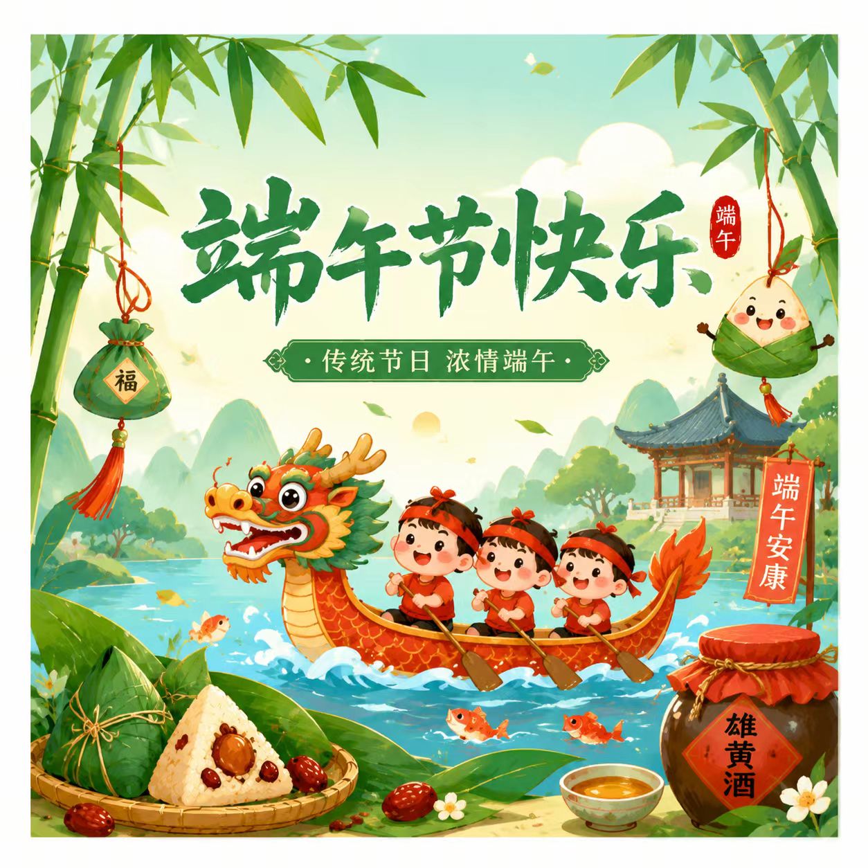 徽章-端午快乐-造化公益社区